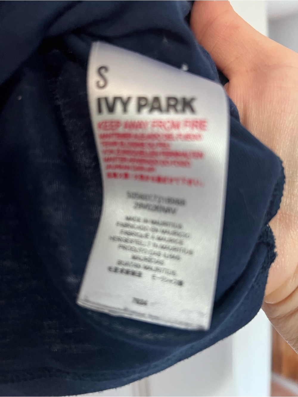 IVY PARK Navy Logo Muscle Tank - Picture 3 of 5